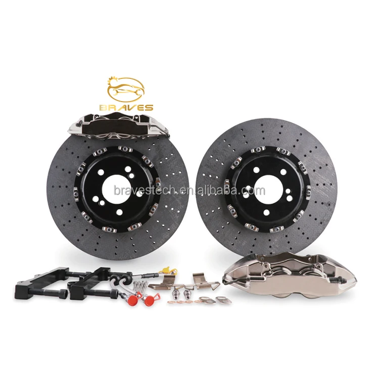 Auto Racing Big Brake Kit For AP 7600 Brake Caliper 4 Piston Modified Disc Brake Rotor For 15 /16 Inch Wheel