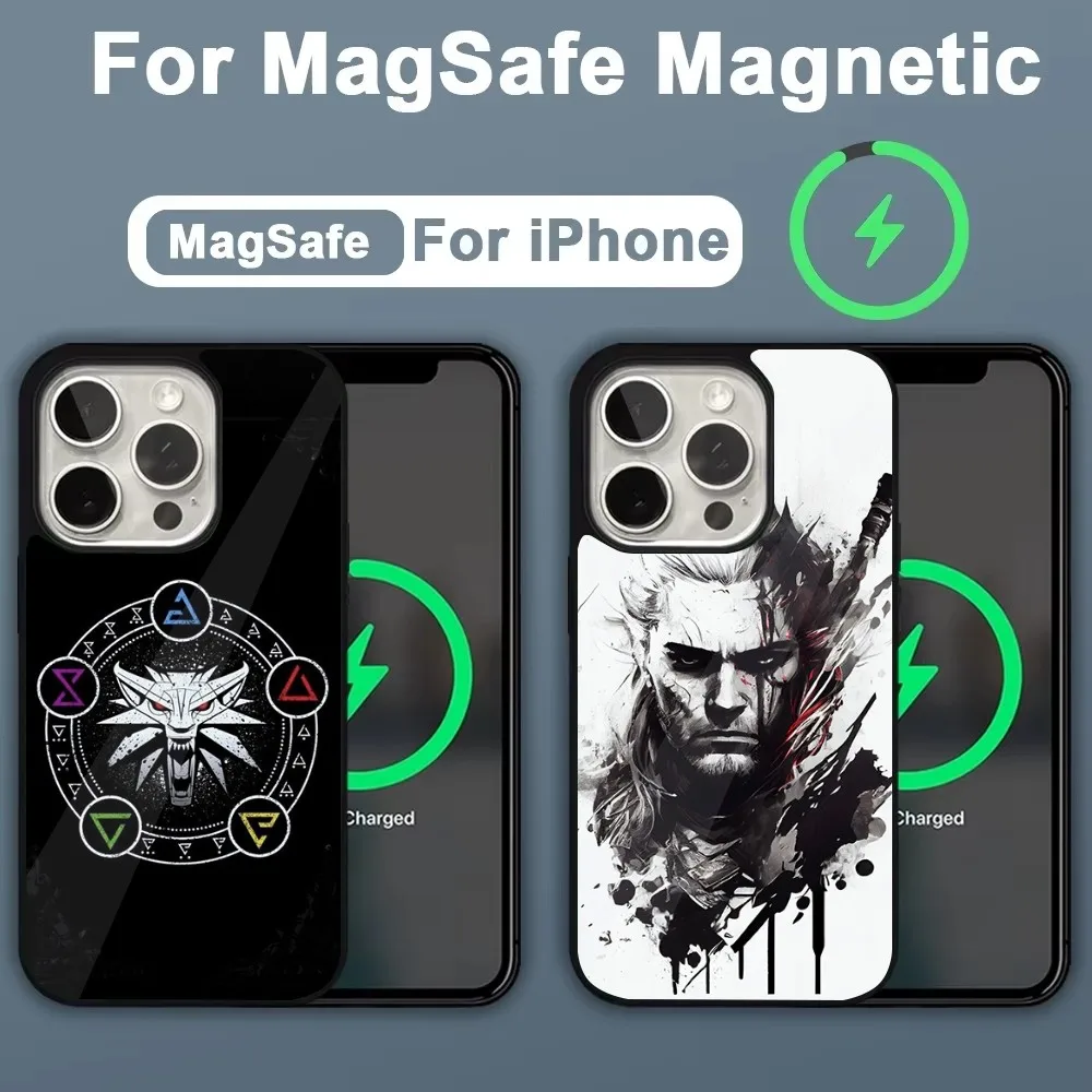 Game T-The Witcher 3 Phone Case For iPhone 16,15,14,13,12,11,Plus,Pro,Max,Mini Magsafe Magnetic Wireless Charging