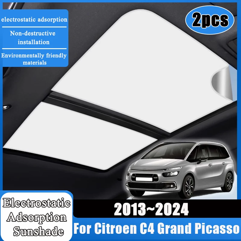 

Автомобильный люк на крыше, электростатическая адсорбция для Citroen C4 Grand Picasso 2013 ~ 2024 2019, защита от солнца, крышки для świetlika, автоаксессуары