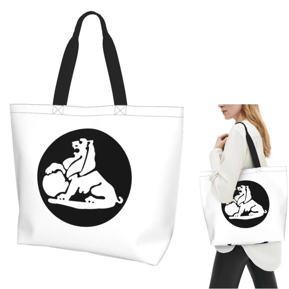 

Holden Pre 1969 Logo Shopping Tote Bag Canvas Large Capacity Shoulder Bags Shopper Grocery Handbag for Women