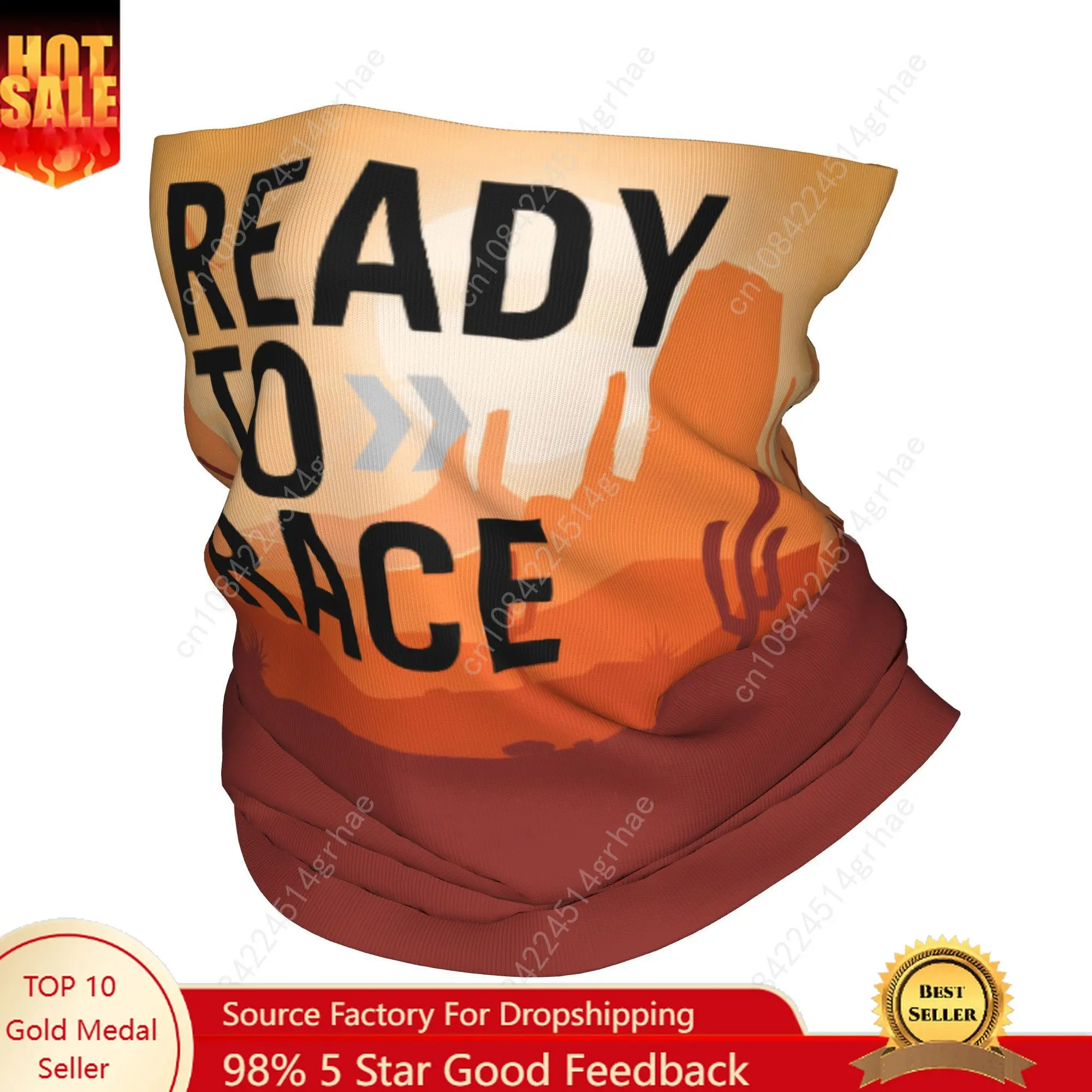 

Custom Motors Ready To Race Neck Gaiter Men Women UV Protection Winter Enduro Cross Bandana Scarf for Ski