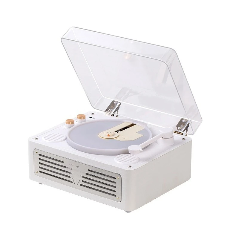 

All-in-One CD Player Desktop CD Player Portable Retro Mini Bluetooth Audio