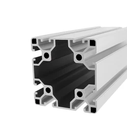 8080 Aluminum Profile Europe Standard Anodized Linear Rail Aluminum Profile 8080 Extrusion 250mm long