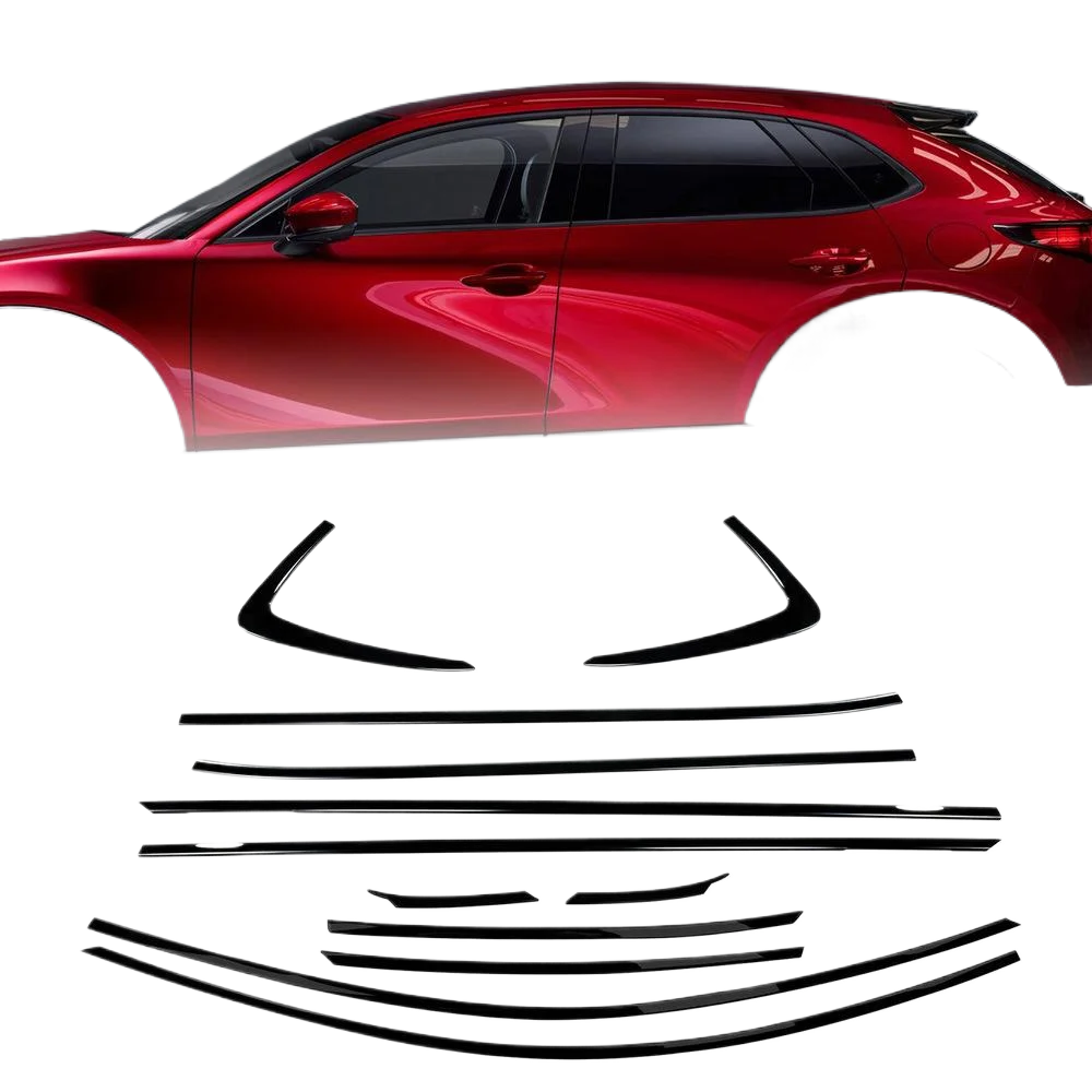 Gloss Black Buitenrand Afdichting Trim Deurframe Weerstrips Styling Cover Decoratief Voor 2019-2026 Mazda CX-30 - afbeelding 2