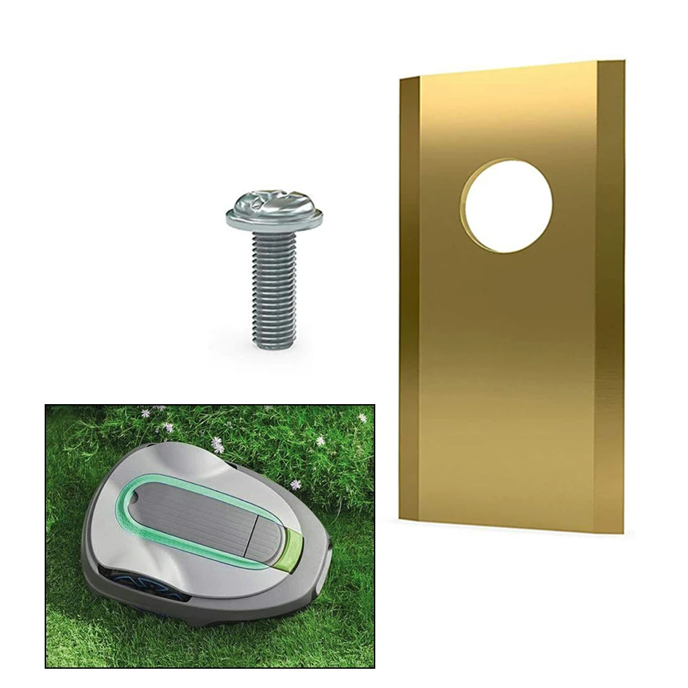 18/30 قطعة في الحديقة روبوت بليد الفولاذ المقاوم للصدأ في الحديقة المحرك استبدال شفرة ل Worx lالأندرويد الروبوتية جزازة الحشائش استبدال شفرة مجموعة