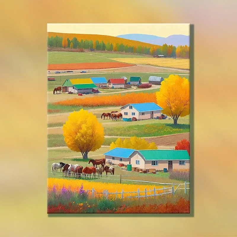 

A-0108 Mini Floral Oil Paintings Set - Small Flower Artworks - Gallery Wall Decor