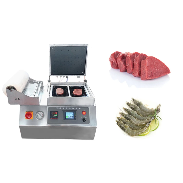 Table type Fish  Meat Cheese Food Mini Vacuum Skin Packing Machine vacuum skin packaging machine