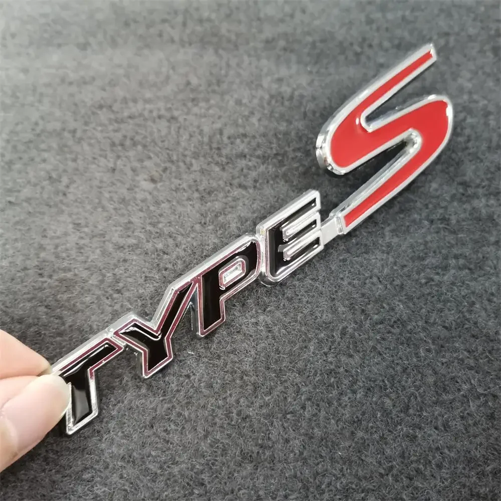 3D Metal TYPE S Logo Sticker Badge Car Side Rear Emblems For Honda Acura Accord Civic Spirior Odyssey Decor Sticker