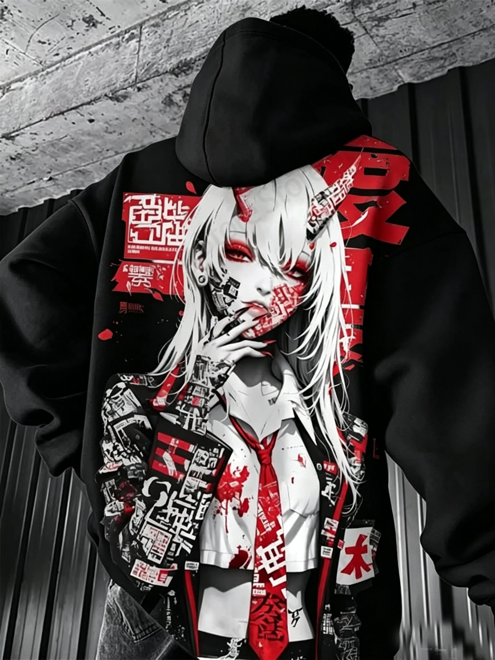 Sexy Anime Samurai Girl 3d Print Hoodie Men Women Fashion Oversized Hoodie Sweatshirt Men Tracksuit Y2k Clothes Japanese Moletom