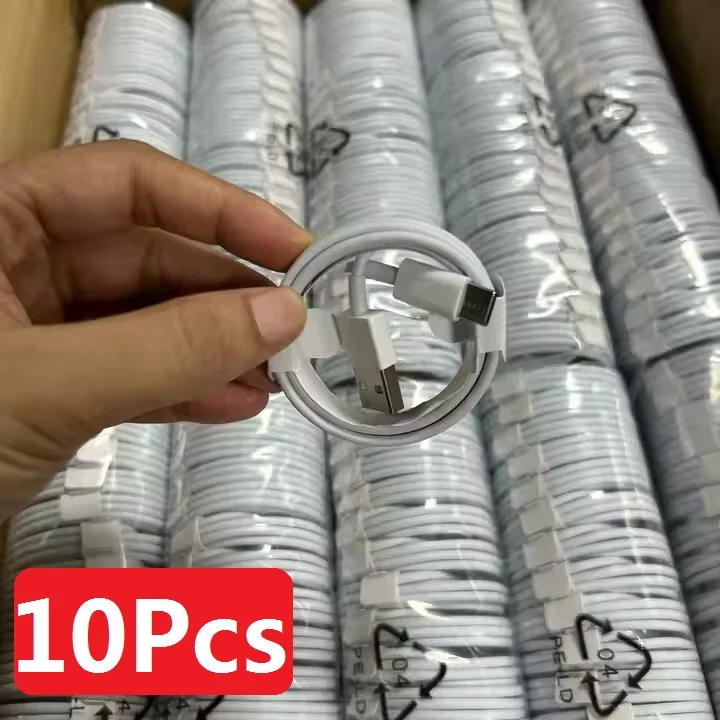 

10 шт. Tpu Type C зарядный кабель USB для быстрой зарядки данных для Huawei Samsung Xiaomi Oneplus Redmi