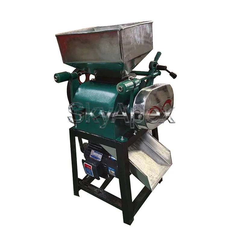 

Double Roller Mini Grain Flattening Machine, Electric Household Cereal Press for Wheat Corn Barley Oats Flaking