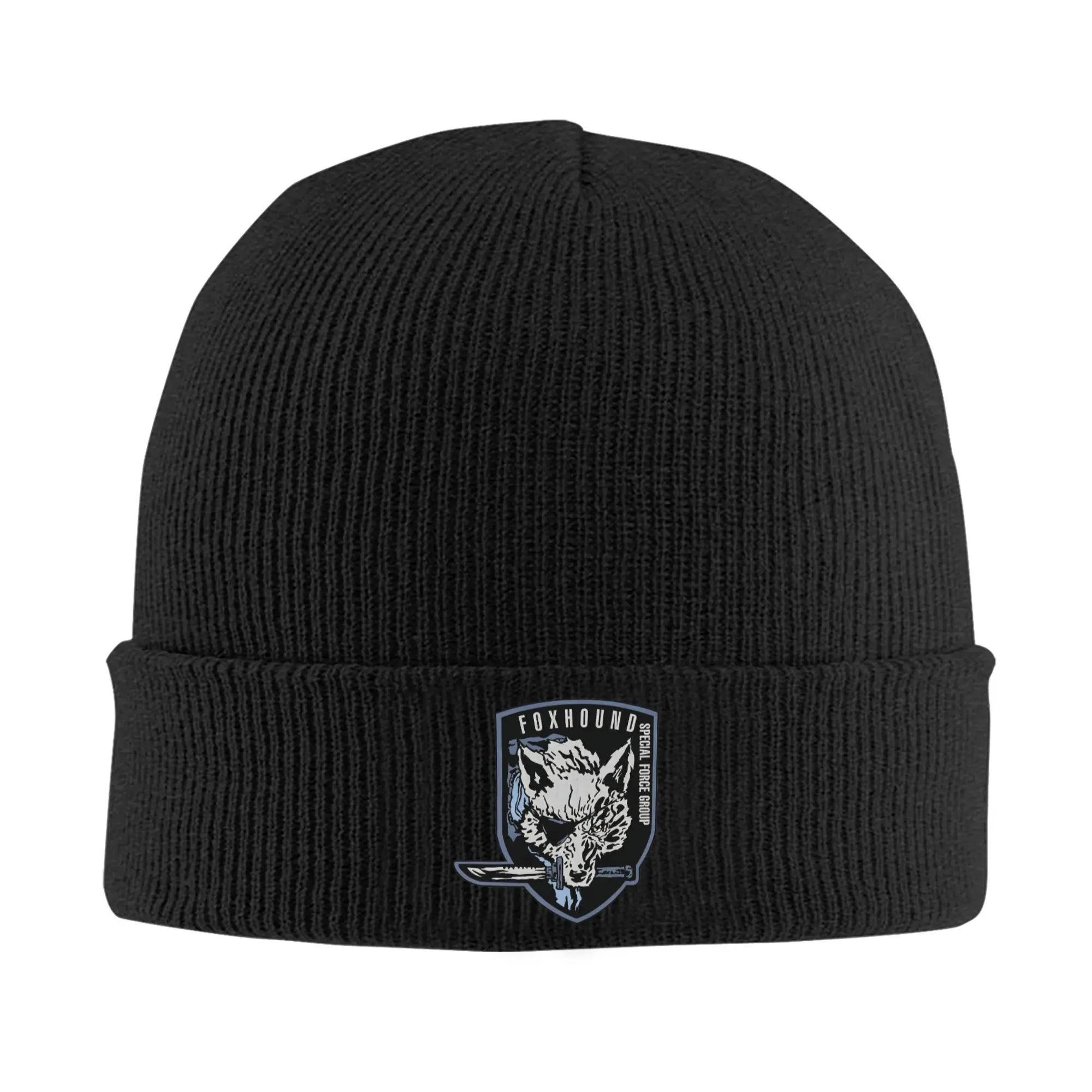 Metal Gear Solid fox hound special forces Winter Skullies Beanies Hat Warm Autumn Knitted Hats Bonnet Caps for Women Men