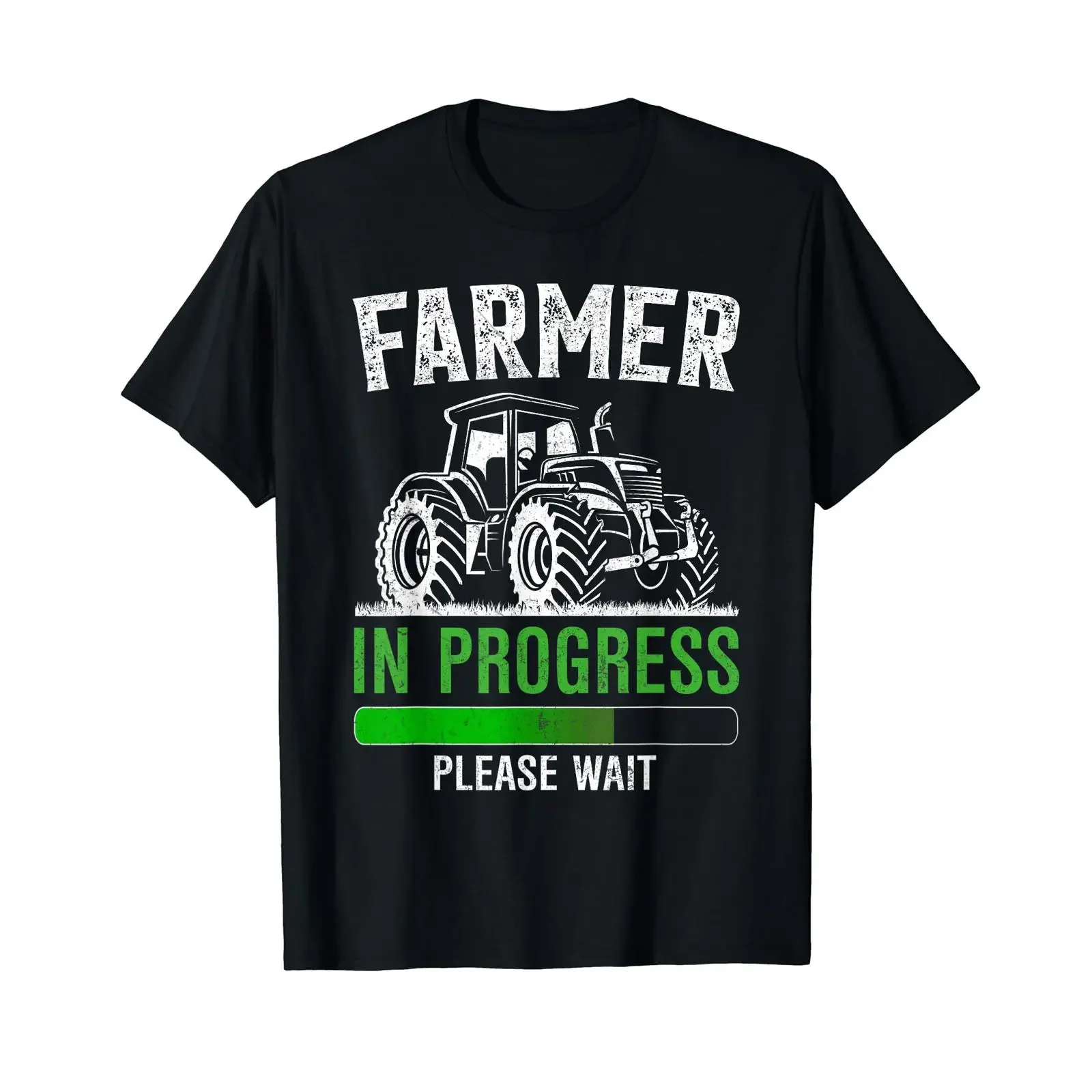 T-shirt Farmer in Progress Funny Farming Student Future, haut graphique vintage délavé pour un usage quotidien, polyvalent et confortable