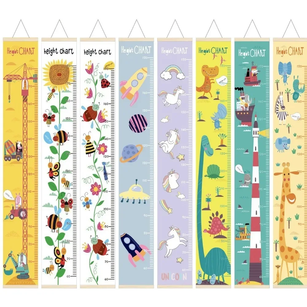 INS Nordic Style Children's Room Painting Kindergarten Height Measurement Hanging Ruler Waterproof Oil Height Ruler