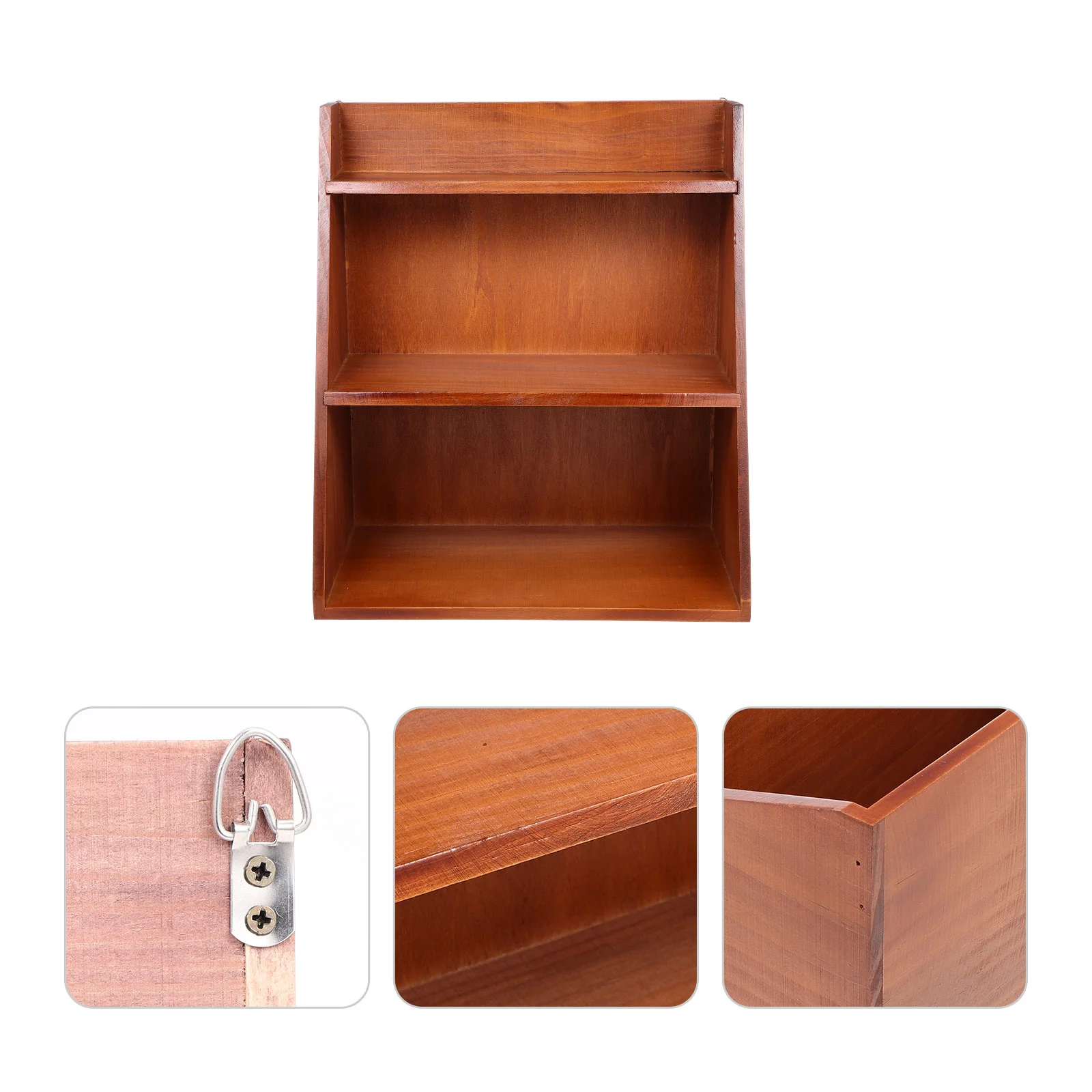 

Storage Rack Shelves Desktop Holder Small Items Shelf Solid Wood Multi-layer Household Sundries