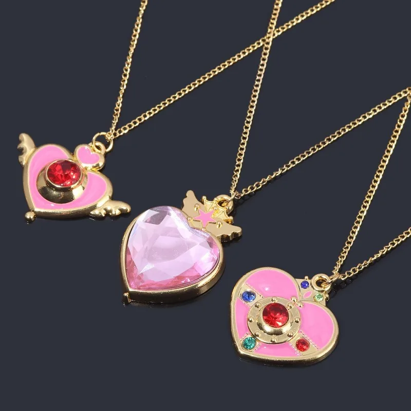 Sailor Moon key chain necklace Tsukino Usagi magic transformer sweet girl cos clothing accessories high-value personalized gift view 5