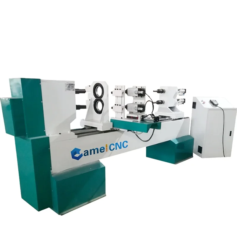 China Manufacture 1520Cnc Wood Lathe Baseball Bats Wooden Handle Stair Armrest Turning Cnc Machine
