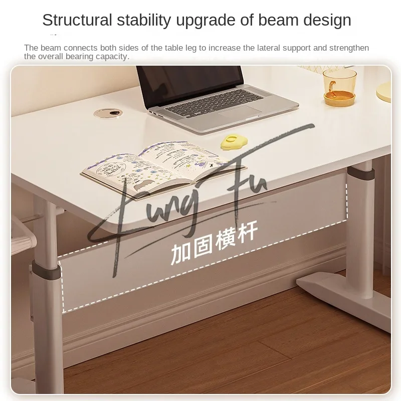 Tavolo da studio con sollevamento a mano