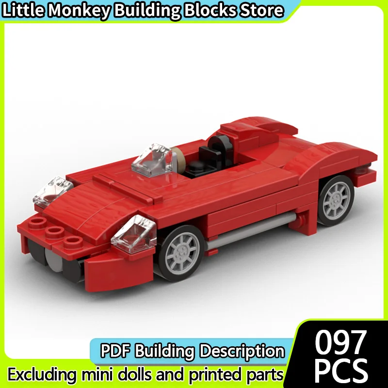 

Speed Racing Car Model MOC Building Bricks 300S Top Tier Sports Car Modular Technology Children Holiday Gifts Assemble Toys Suit