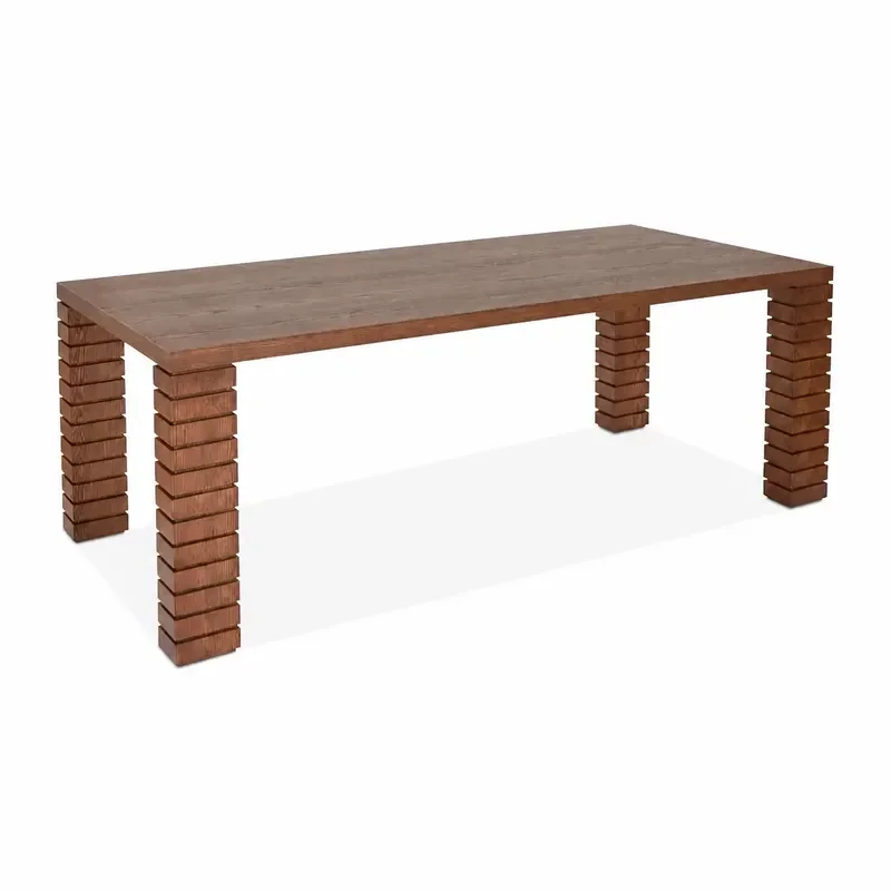 Nordic Light Luxury Solid Wood Rectangular Dining Table Modern Simple High End Household Furniture for Living Room Kitchen
