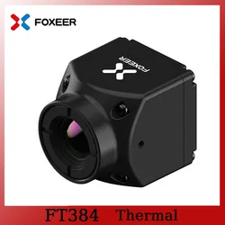 FOXEER FT384 Thermal Analog CVBS Camera CNC Case 384x288 High Resolution 25.8*25.8*28mm Outdoor mini Analog Camera for FPV Drone