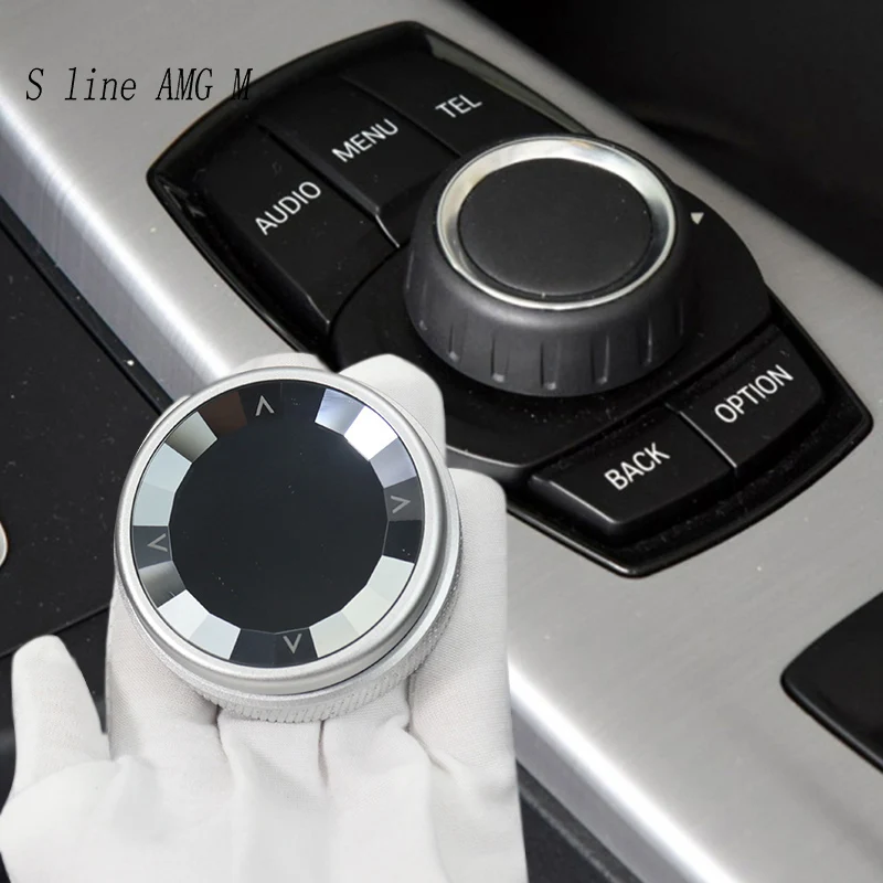 For BMW 3 4 Series gt F34 F31 F30 F35 F33 F36 F32 Car Center control crystal Multimedia Buttons switch Knob Auto Cover Stickers