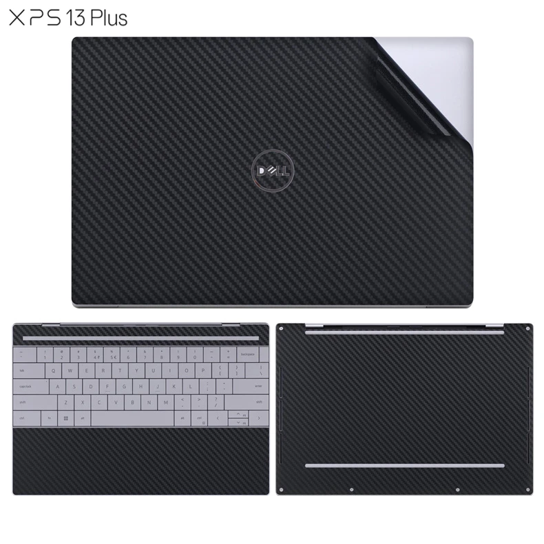 Carbon Fiber Vinyl Laptop Case Sticker, Especial Pele Decalques Capa, Película de Proteção para DELL XPS 13 Plus 9320 R1708TS 13 "(2022)