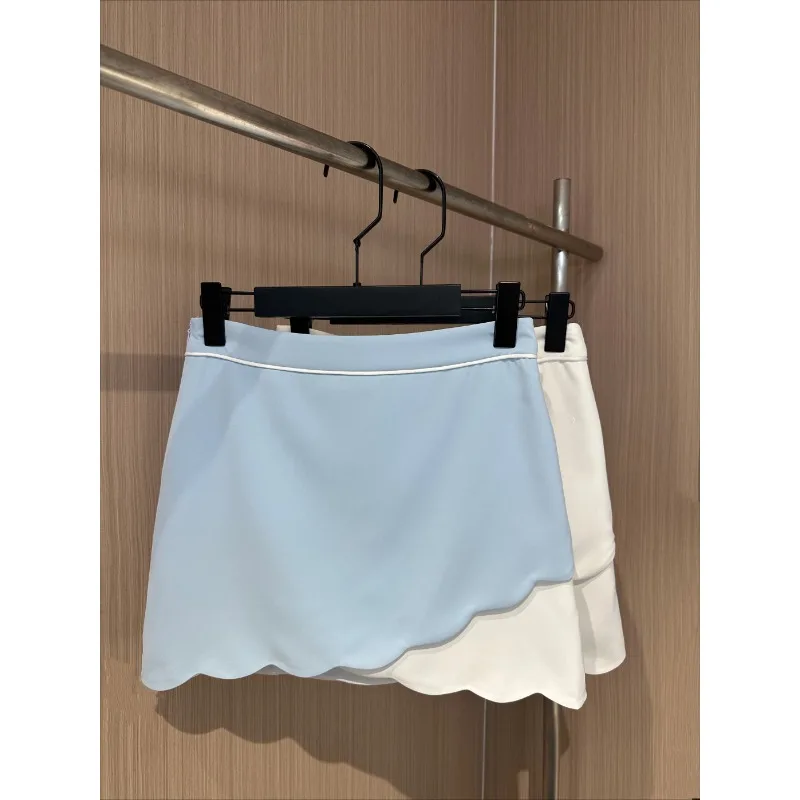 

Golf Clothing Women's Korean Version Golf Skirt Anti Glare Breathable Elastic Golf Skirt Tennis Skirt