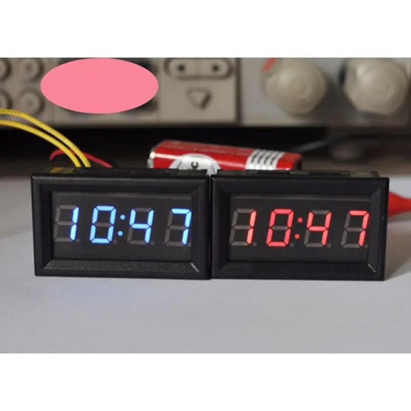 LED DIY Xe Đồng hồ điện tử Ô tô Xe máy Hẹn giờ Màn hình kỹ thuật số LED