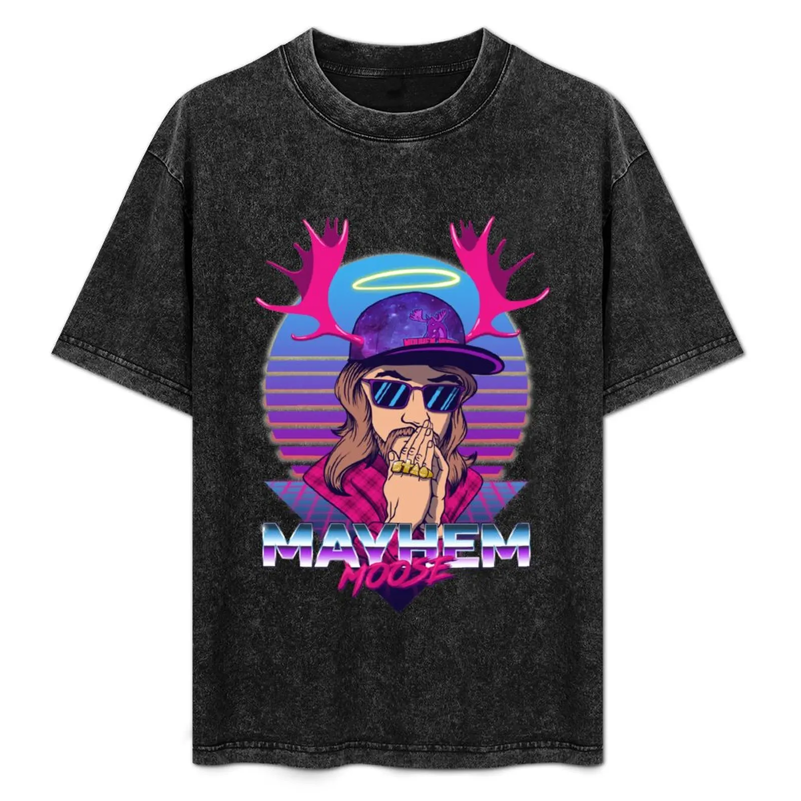 

Mayhem Moose / Swag Jesus Logo T-Shirt kawaii clothes oversized t shirt custom shirt men tshirt