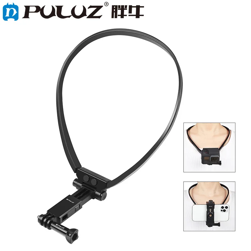 

PULUZ Lazy Adjustable Neck Bracket for GoPro Action Camera Smartphones (Black)