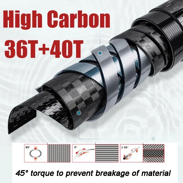 8M, 9m, 10m, 11m, 12M, 13m Telescopic Fishing Pole, High Quality Carbon Rod, Hand Fishing Rod, Super Light Rod, Long Hard Rod