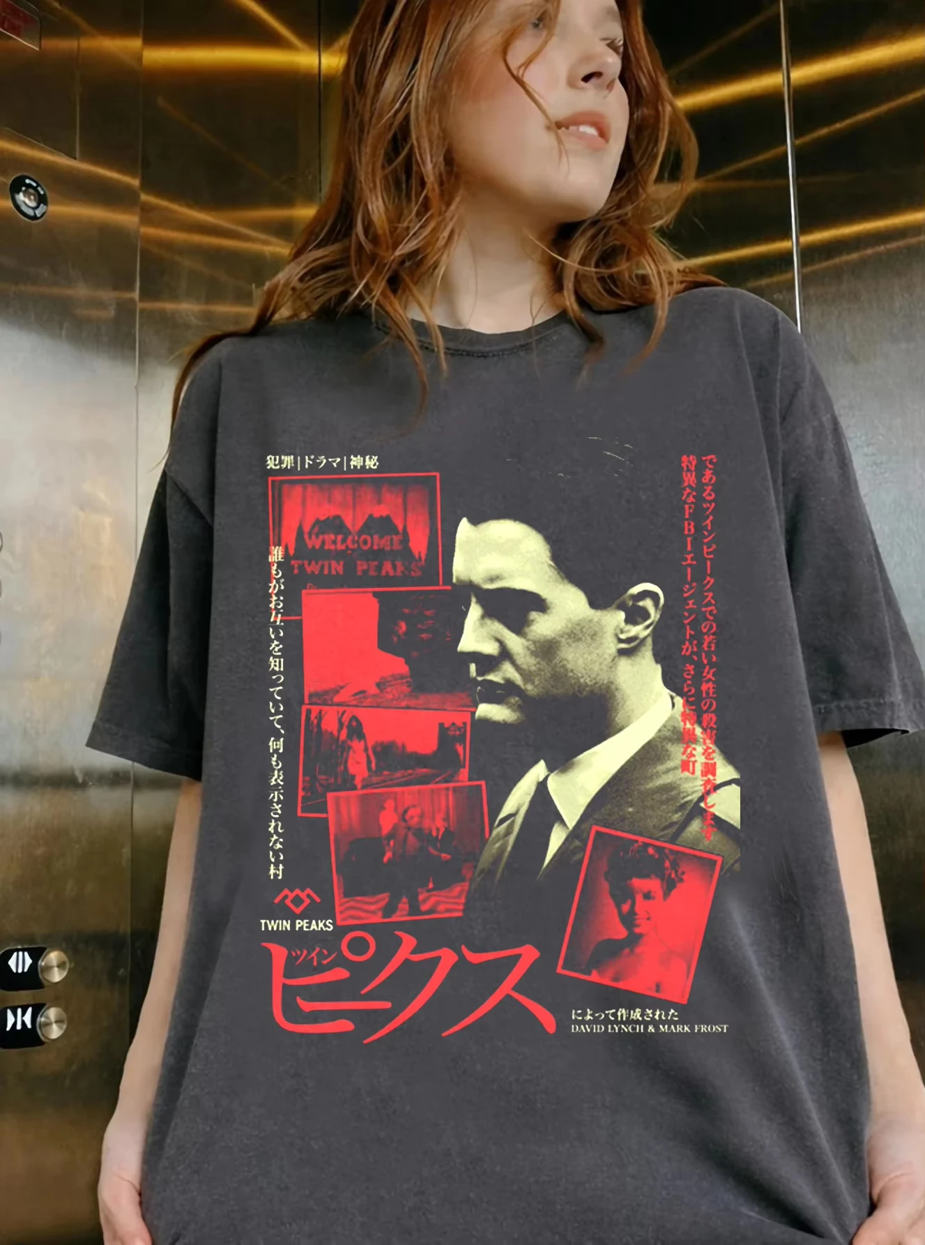 Vintage Japanese Style Movie Red Neon Harajuku Graphic Tee Cotton Mens Womens T-Shirt Summer Streetwear