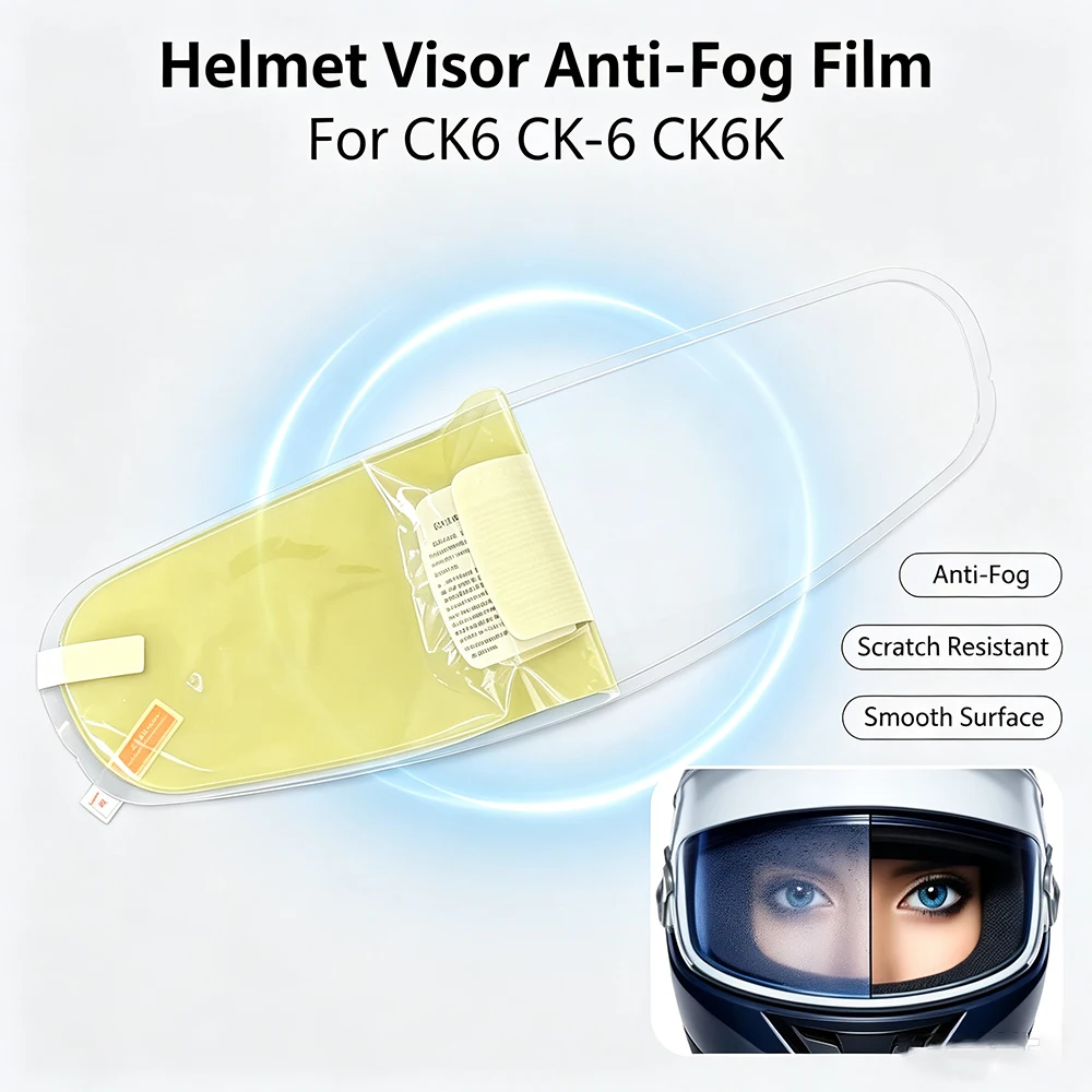 Visor Anti Fog Film For CK6 CK-6 CK6K Motorcycle Helmets Visor Anti Fog Film Sticker For Arai