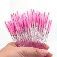 False Eye Lashes Extension Tools 50 Pcs Eyelash Brushes Eyebrow Brush, Mascara Wands Applicator Spoolers, Lashes Cosmetic Tool