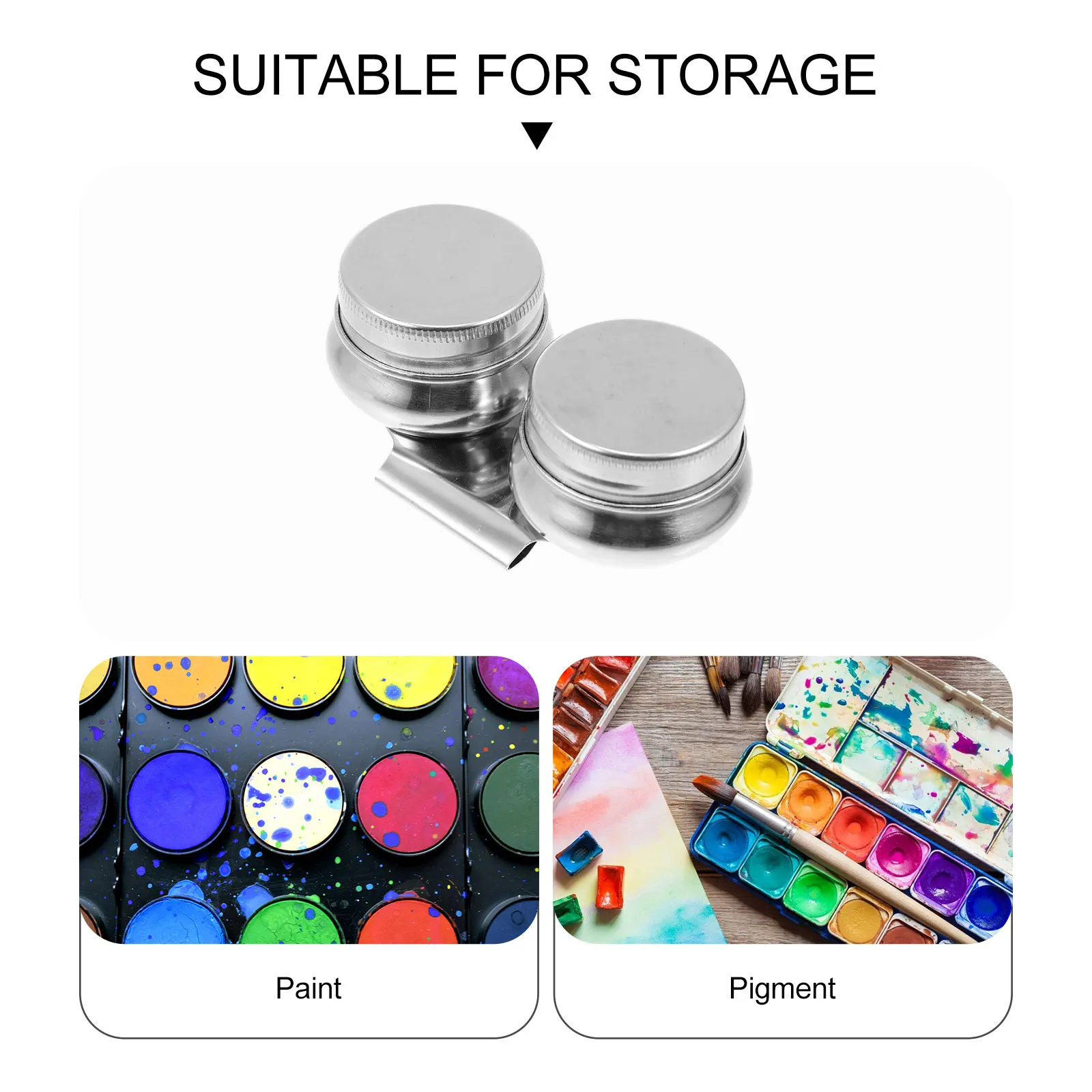 

Painting Brush Washing Pot Stainless Steel Color Mixing Container for Oil Paint Watercolor Pen Cleaner Artist Supplies Storage