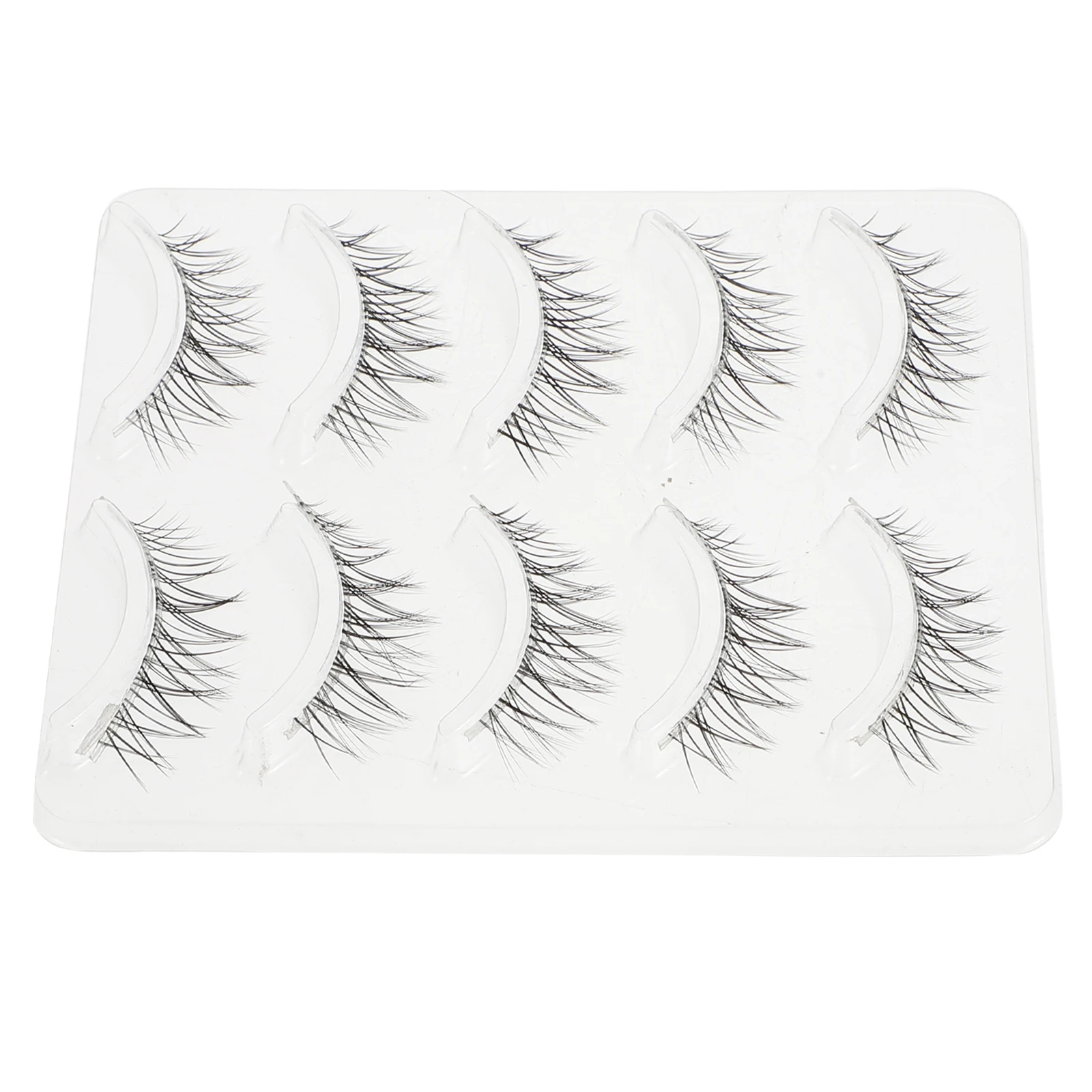 5Pairs Fashion Fake Eyelashes Waterproof Dense Natural Look Lash Extension for Girl Beauty Makeup Accessories Comfortable Fiber