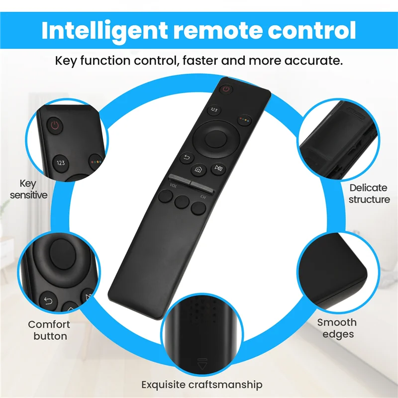모든 삼성 LED QLED LCD UHD SUHD HDTV 4K 8K TV용 범용 리모컨 교체, Netflix, Prime Video, WWW 포함
