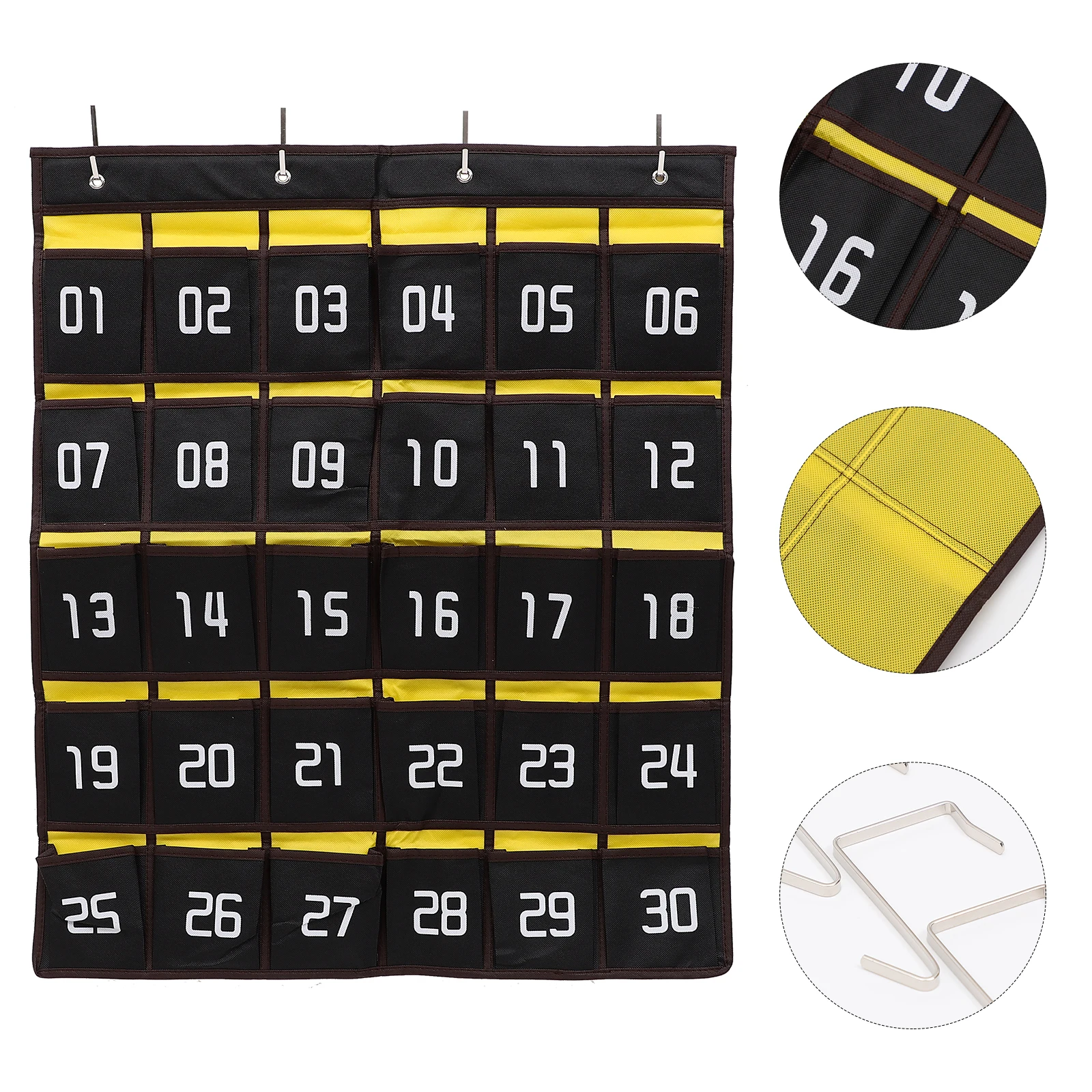

Phone Storage Bag Classroom Office Wall Hanging Organizer Cell Phone Holder Calculator Pouch Wall Mounted Storage