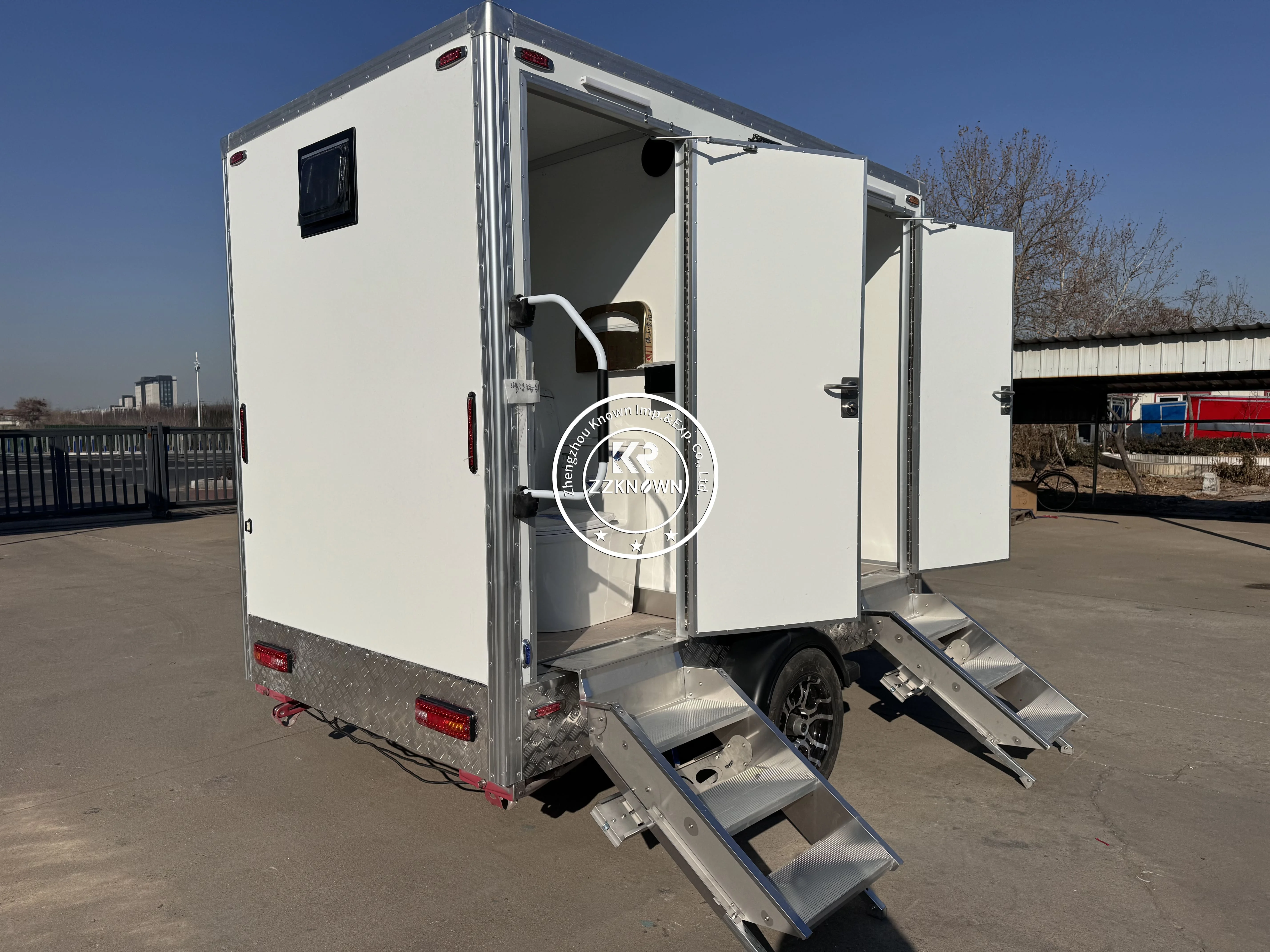 

Роскошный портативный прицеп для душа, уличный мобильный туалетный прицеп для продажи, туалетный прицеп для ванной комнаты