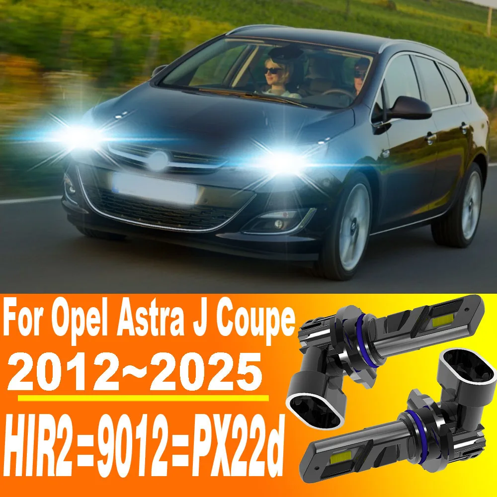 2 шт. HIR2 9012 PX22d светодиодные фары Canbus автомобильные лампы мото противотуманные фары авто турбодиодные лампы 12 В 55 Вт для Opel Astra J Coupe 2012 ~ 2025