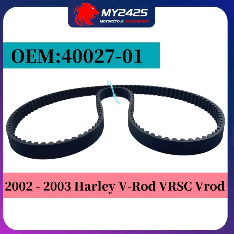

40027-01 Rear Wheel Drive Belt 150T 1 3/8 Inch Suitable for 2002 - 2003 Harley V-Rod VRSC Vrod