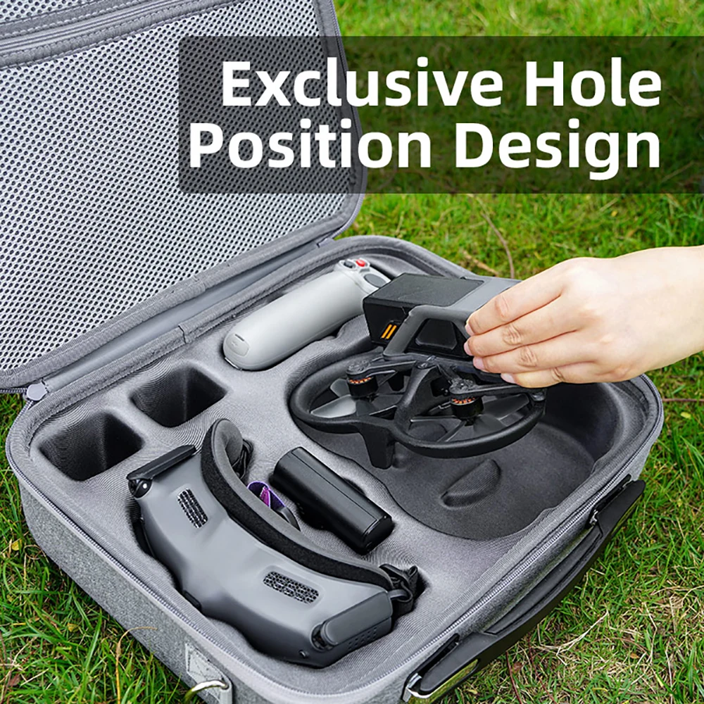 Estuche de transporte para DJI Avata Drone bolsa de almacenamiento bolso portátil al aire libre bolso de hombro de gran capacidad para gafas DJI 2