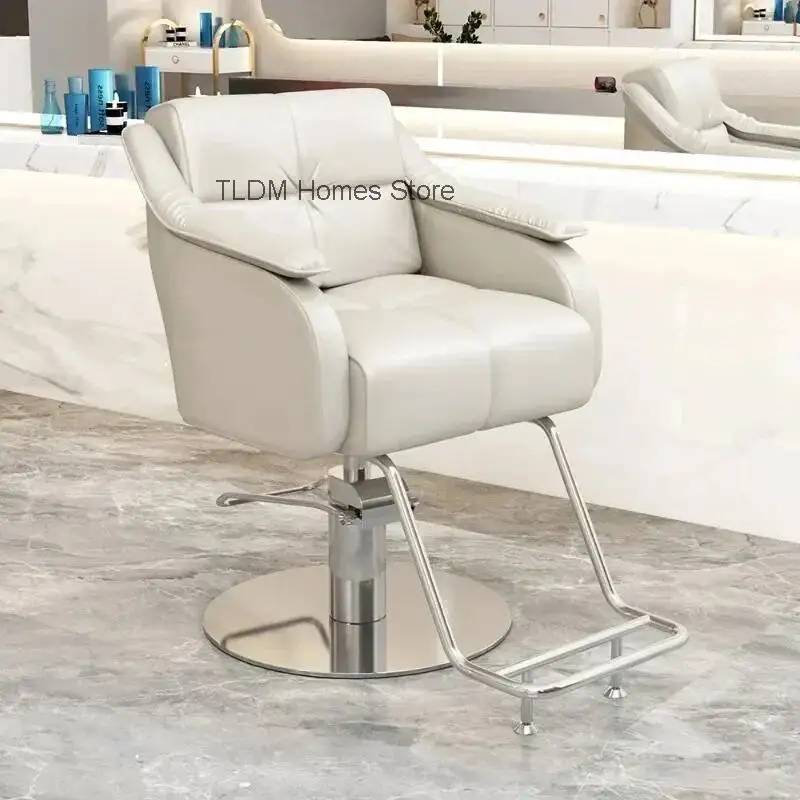 Silla de Barbero Portátil de Lujo, Sillas de Recepción, Silla de Maquillaje con Ruedas, Sillas de Barbería Profesionales, Muebles Comerciales