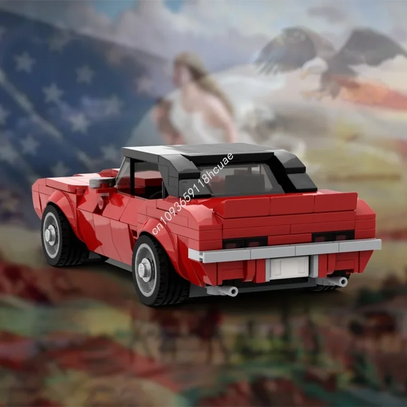 301pcs MOC Chevroleted Camarosn SS Stad Model Bouwstenen Kerstcadeaus Architectuur Creatief Speelgoed Onderwijs Baksteen Kinderen