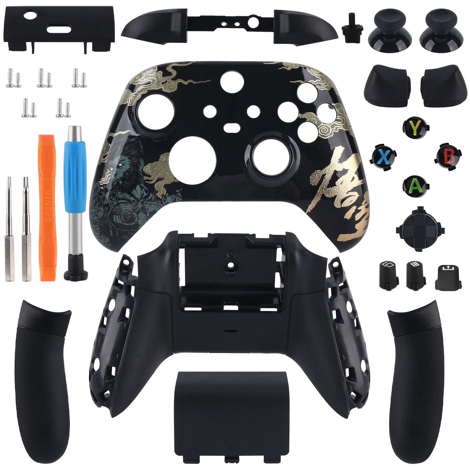 Replacement Shell Kit for Xbox Series X / S Controller（Model 1914 ）for Wukong Custom Case Faceplate Accessories