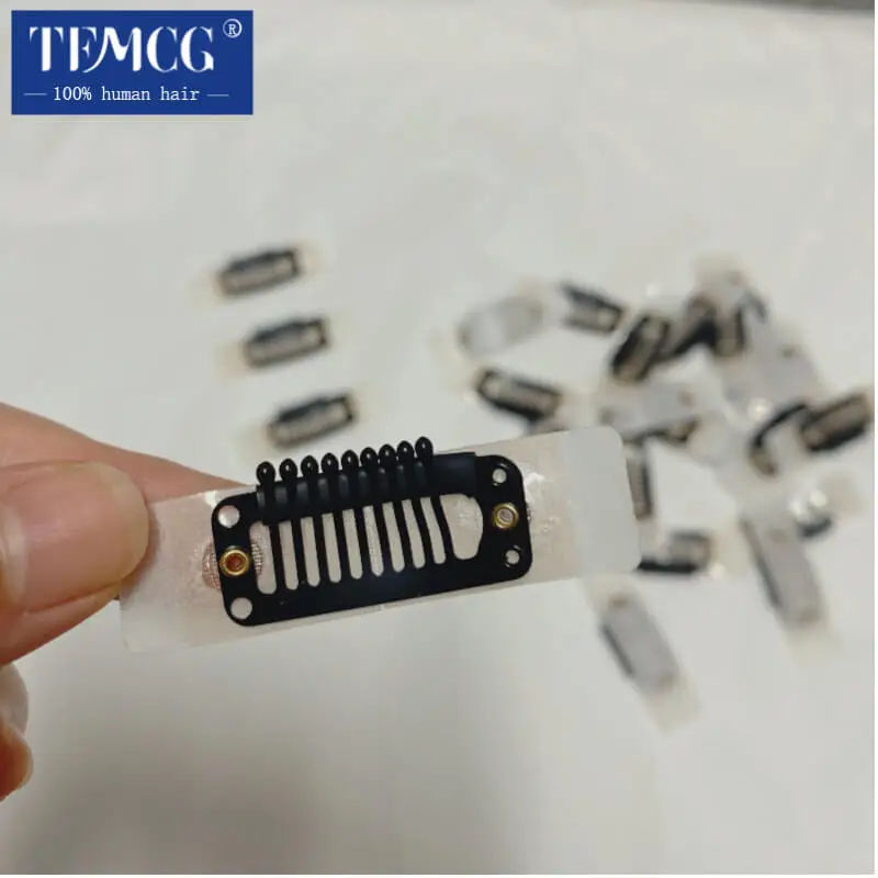 10-30PCS Snap Clips For Wig Double-Side Adhesive Clips U-shape Clip For Men ToupeesTopper Strong Adhesion Clips For Men's Wig