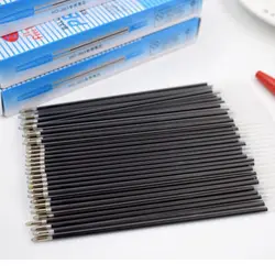 100 stücke 0,7mm Schwarz Rot Blau Tinte 3 Farben Büro Supplies Kugelschreiber Refill Schule Austauschbare Refill Schreiben Stift liefert