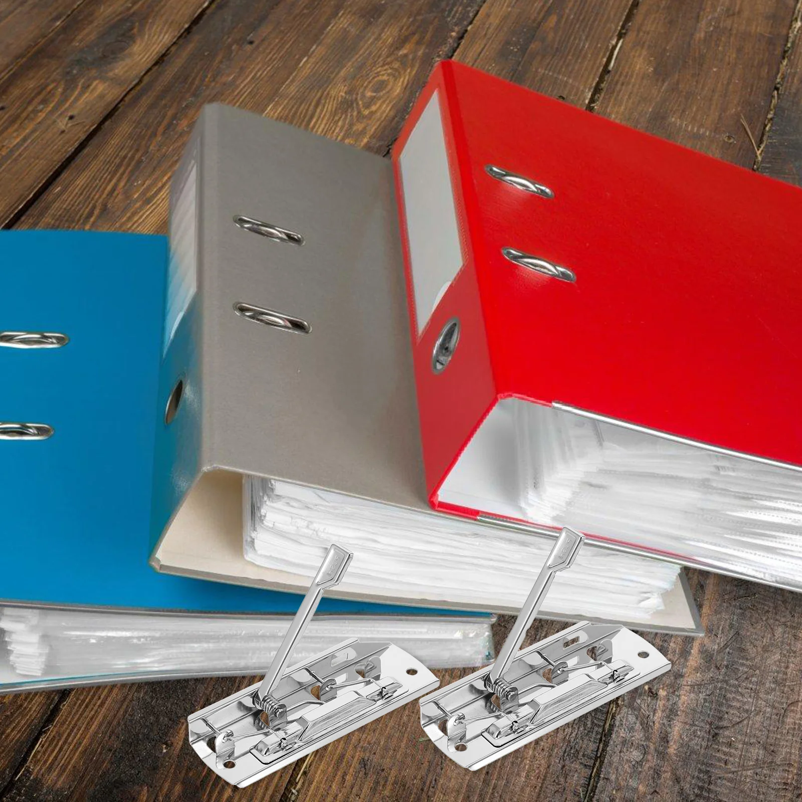 10 Pcs Folder Spring Clip Lever Clipboard Clamp File Folders Heavy-duty Clips Foldback High-grip Metal Page Document