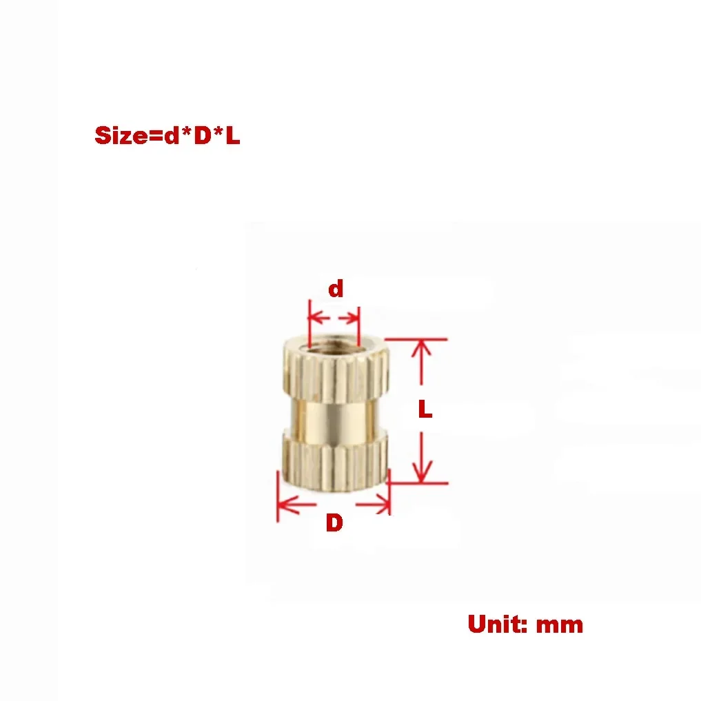 Brass Embedded Injection Molded Nuts /  Copper Embedded Parts / Knurled Nuts